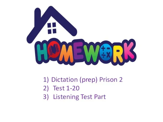 Dictation (prep) Prison 2 Test 1-20 Listening Test Part