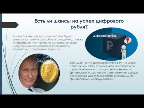 Есть ли шансы на успех цифрового рубля? Востребованность цифрового рубля будет зависеть