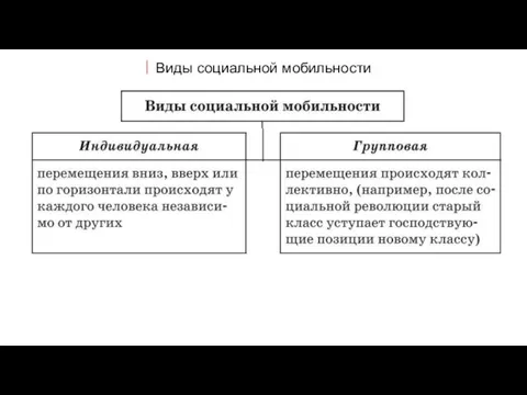 Виды социальной мобильности