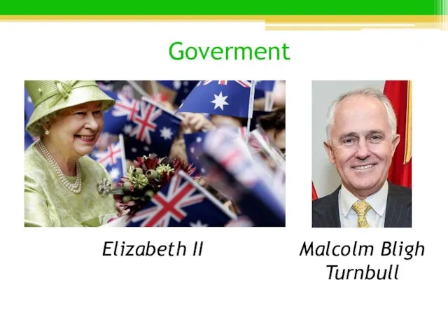 Goverment Elizabeth II Malcolm Bligh Turnbull