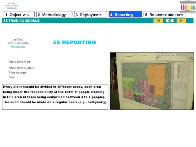 5S TRAINING MODULE 1- Objectives 2- Methodology 3- Deployment 4- Reporting 5- Recommendations