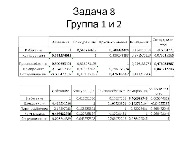 Задача 8 Группа 1 и 2