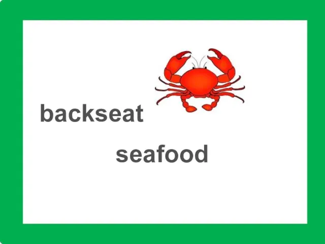 seafood backseat