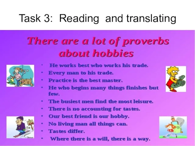 Task 3: Reading and translating