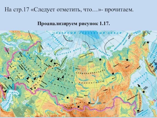 На стр.17 «Следует отметить, что…»- прочитаем. Проанализируем рисунок 1.17.