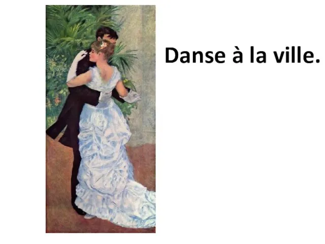 Danse à la ville.