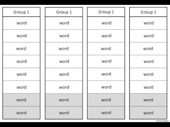 Group 1 word word word word word word Group 1 word word