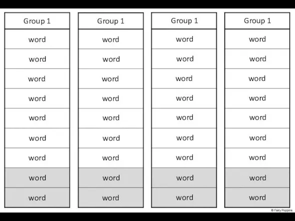 Group 1 word word word word word word word Group 1 word