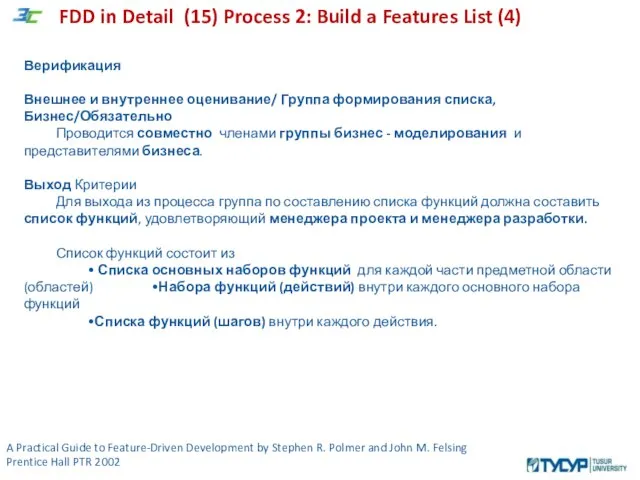 A Practical Guide to Feature-Driven Development by Stephen R. Polmer and John