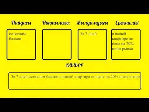 Пайдасы Нақтылығы Жылдамдығы Ерекшелігі ОФФЕР За 7 дней остеклим балкон в вашей