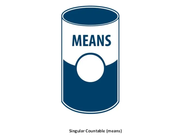 Singular Countable (means)