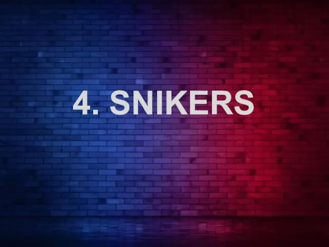 4. SNIKERS