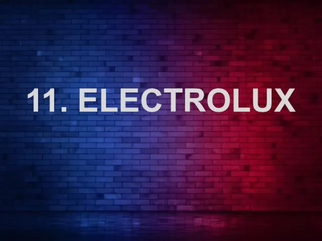 11. ELECTROLUX