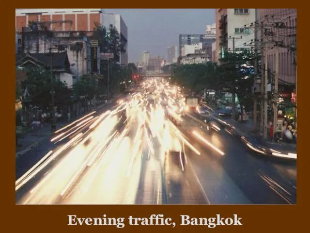Evening traffic, Bangkok