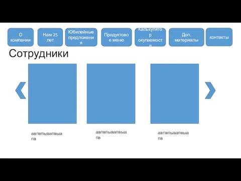 Сотрудники авпвпывапвыапв авпвпывапвыапв авпвпывапвыапв О компании Нам 25 лет Юбилейные предложения Продуктовое