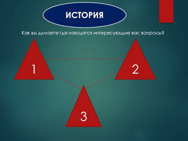 ИСТОРИЯ 1 2 3 Как вы думаете где находятся интересующие вас вопросы?