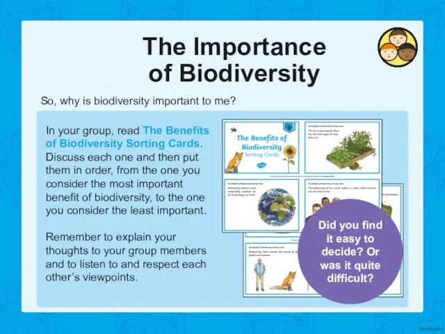The Importance of Biodiversity So, why is biodiversity important to me? In