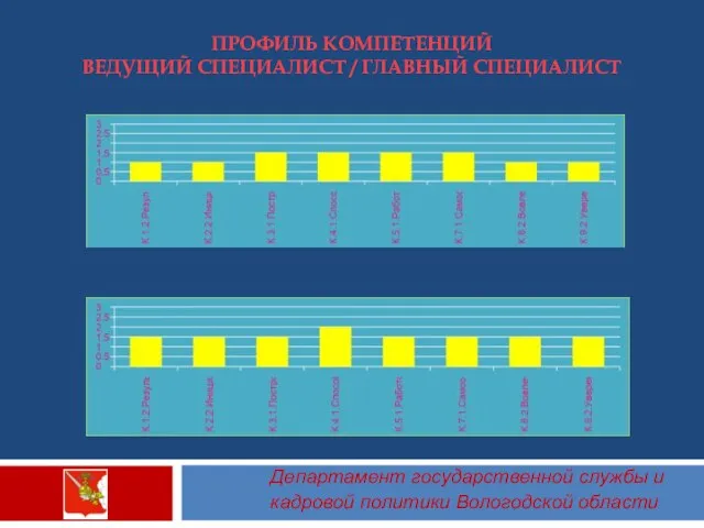 Департамент государственной службы и кадровой политики Вологодской области ПРОФИЛЬ КОМПЕТЕНЦИЙ ВЕДУЩИЙ СПЕЦИАЛИСТ / ГЛАВНЫЙ СПЕЦИАЛИСТ