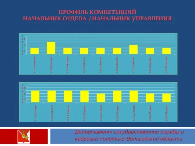 Департамент государственной службы и кадровой политики Вологодской области ПРОФИЛЬ КОМПЕТЕНЦИЙ НАЧАЛЬНИК ОТДЕЛА / НАЧАЛЬНИК УПРАВЛЕНИЯ