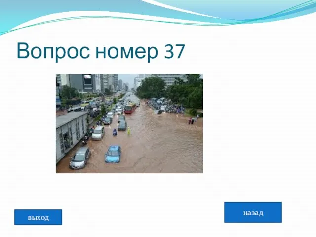 Вопрос номер 37 назад выход