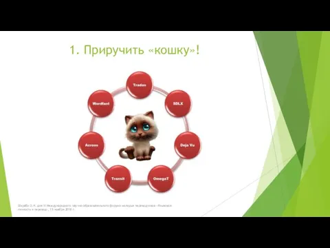 1. Приручить «кошку»! Шкрабо О.Н. для III Международного научно-образовательного форума молодых переводчиков