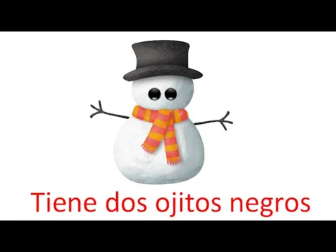 Tiene dos ojitos negros