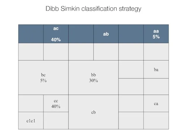 similar products Dibb Simkin classification strategy