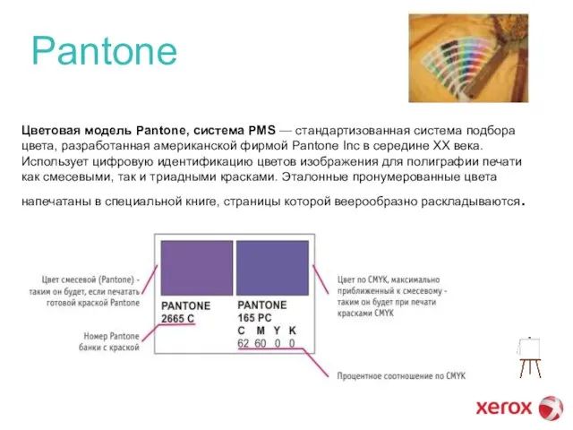 Pantone Цветовая модель Pantone, система PMS — стандартизованная система подбора цвета, разработанная