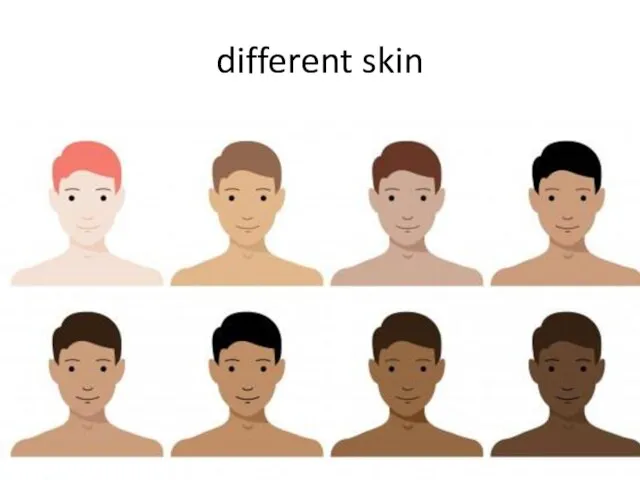 different skin