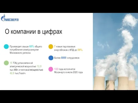 О компании в цифрах Более 8000 сотрудников Производит свыше 60% общего потребления