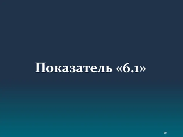 Показатель «6.1»