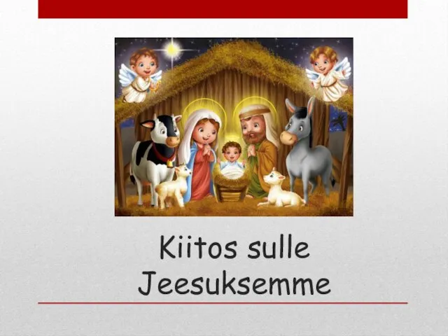 Kiitos sulle Jeesuksemme