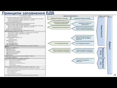 Принципи заповнення БДВ 18