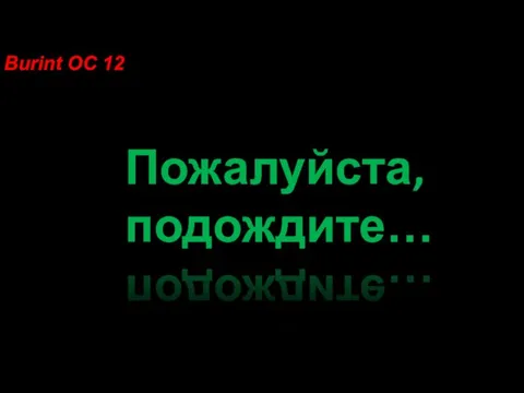 Давайте начнём установку! Пожалуйста, подождите… Burint OC 12 Готово!