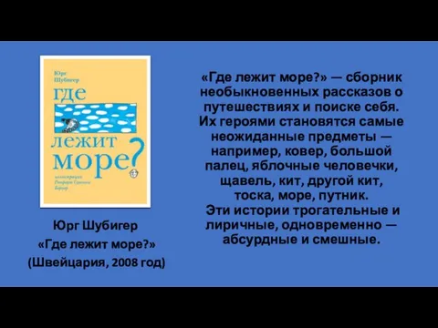 «Где лежит море?» — сборник необыкновенных рассказов о путешествиях и поиске себя.