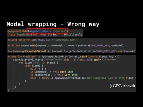 Model wrapping - Wrong way