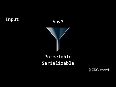 Input Any? Serializable Parcelable