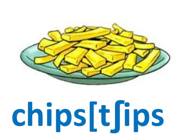 chips[tʃips]