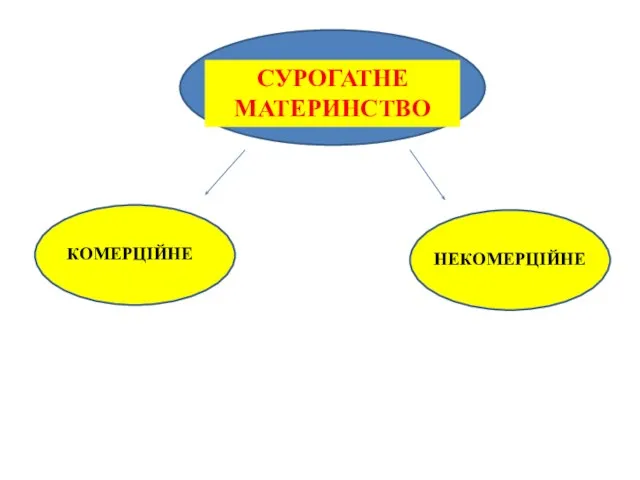 СУРОГАТНЕ МАТЕРИНСТВО КОМЕРЦІЙНЕ НЕКОМЕРЦІЙНЕ