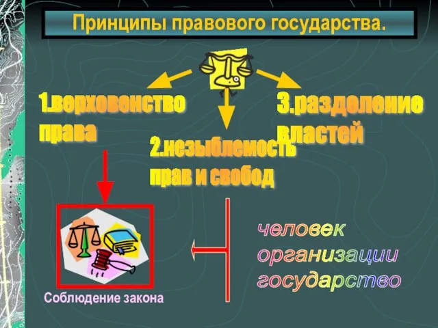 Принципы правового государства.