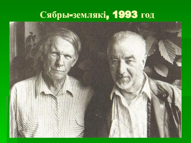 Сябры-землякі, 1993 год