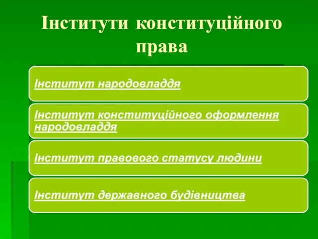 Інститути конституційного права