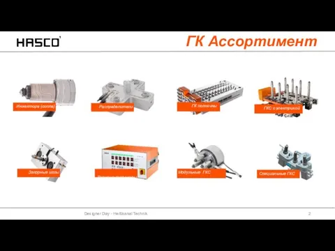 Designer Day - Heißkanal Technik 14.05.2018 ГК Ассортимент ГК половины ГКС с