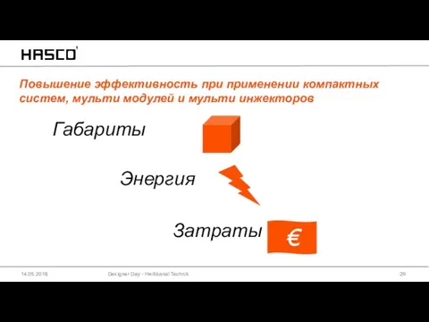 Повышение эффективность при применении компактных систем, мульти модулей и мульти инжекторов Designer