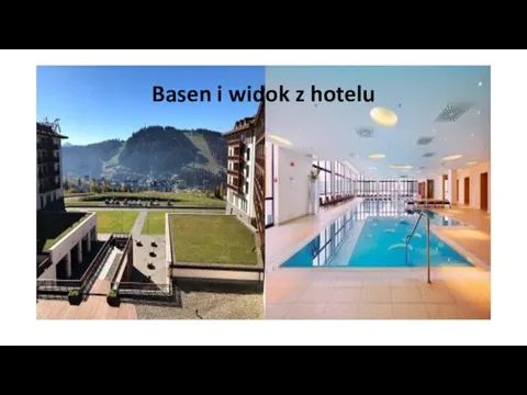 Basen i widok z hotelu