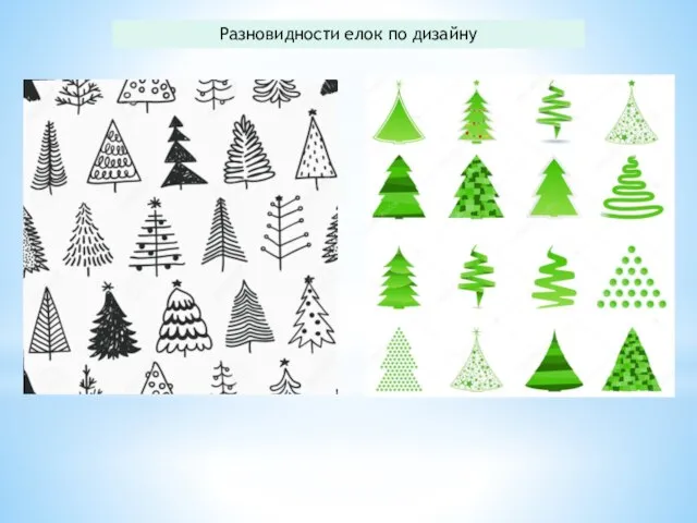 Разновидности елок по дизайну