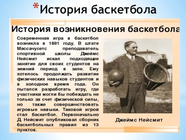 История баскетбола