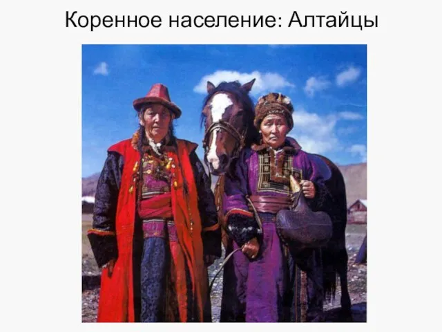 Коренное население: Алтайцы
