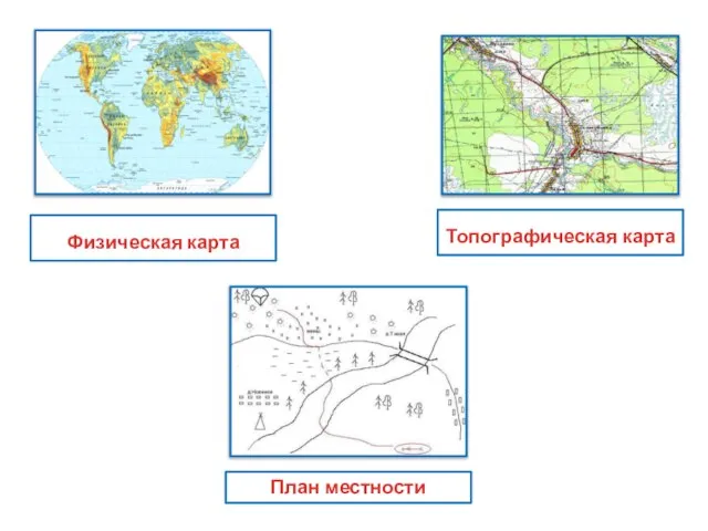 План местности Топографическая карта Физическая карта