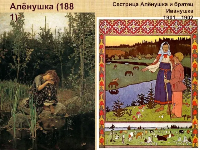 Сестрица Алёнушка и братец Иванушка 1901—1902 Алёнушка (1881)